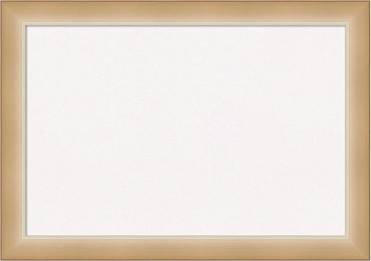 Amanti Art White Cork Board for Wall, 19x27 Vision Board with Gold Frame, Medium Corkboard Office Decor for Home Organization, Modern Contemporary Corkboard Pinboard to display items for home