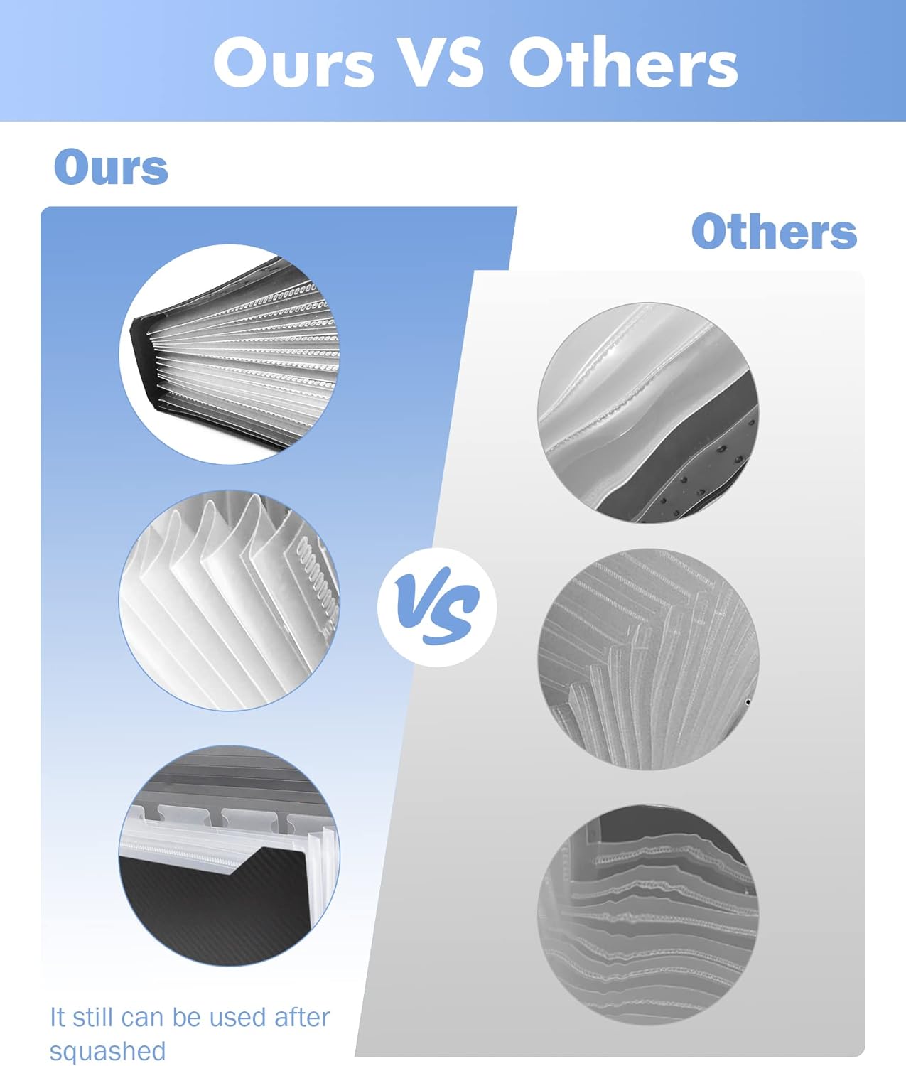 Cesil Black 7-Pocket Expanding File Folder, 33x24x3.5cm, A4, Letter, Polypropylene, Paper, 1x