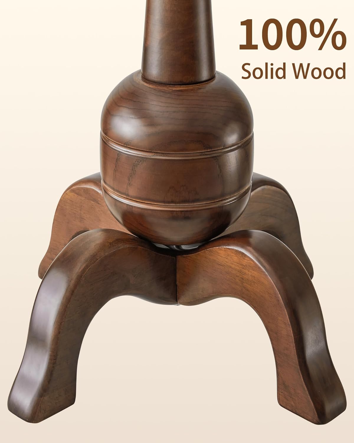 EZIVIEZ Wooden Coat Rack Stand, Solid Wood Freestanding Coat Rack with 11 Hooks, Creative Design Tree Branch-look Coat Racks,Walnut Brown Standing Coat Hanger Jacket Tree Stand for Office, Entryway