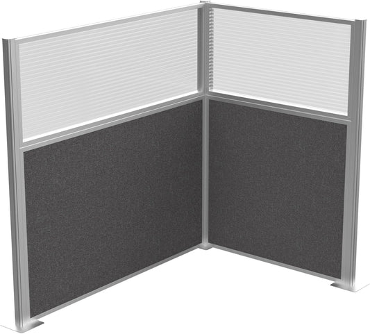 Versare Hush Panel Cubicle Kit | Workstation Partition Walls | Sound Dampening Cubicle Walls | Partitions for Desks