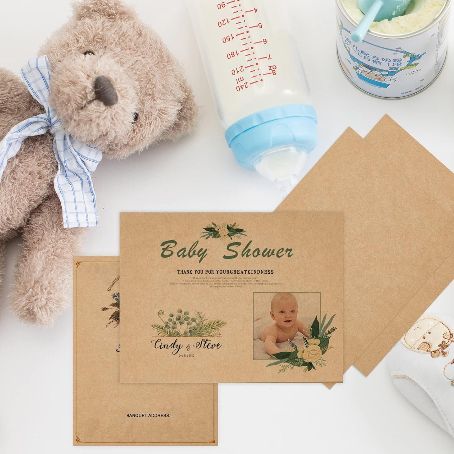 Brown Craft Cardstock 5x7 Blank Cards, Goefun 100 Pack 80lb Cover Card Stock for Invitations, Business, Greetings, DIY