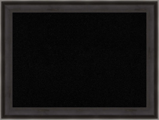 Amanti Art Black Cork Board for Wall, 24x32 Vision Board with Black Wood Frame, Medium Corkboard Office Decor for Home Organization, Casual Corkboard Pinboard to Display Items for Home Organization