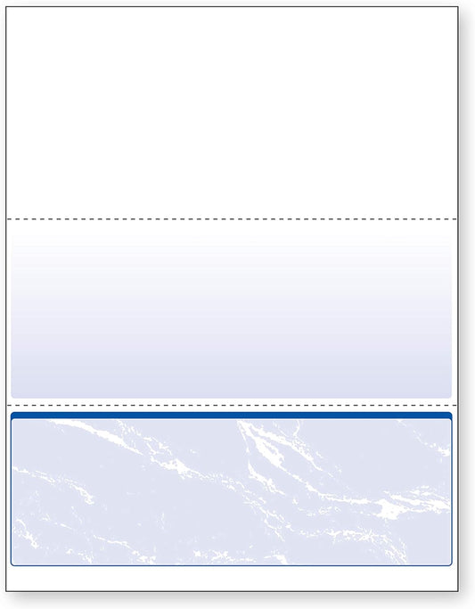 DocuGard Standard Security Check, 11 Features, 8.5 X 11, Blue Marble Bottom, 500/ream