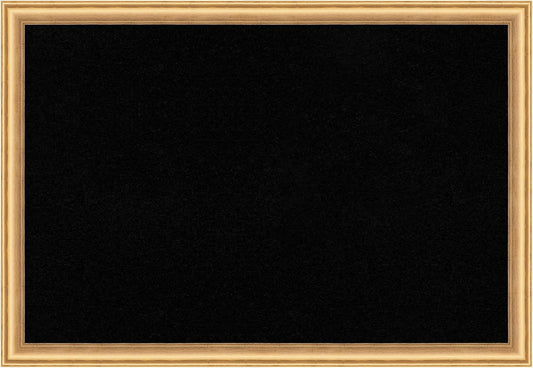 Amanti Art Black Cork Board for Wall, 18x26 Vision Board with Gold Wood Frame, Medium Corkboard Office Decor for Home Organization, Casual Corkboard Pinboard to display items for home organization