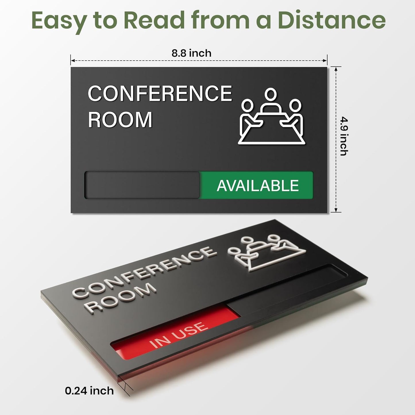 Studio Room Door Sign, Do Not Disturb Door Signs, In Use Available Office Slider Signs, Recording in Progress Sign, Privacy Indicator Tells Whether Studio Vacant or Occupied