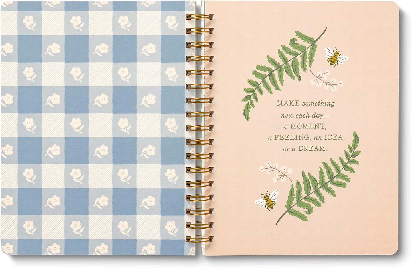 Compendium Spiral Notebook — Joy Is Handmade. — A Designer Spiral Notebook with 192 Lined Pages, College Ruled, 7.0" W x 9.25" H