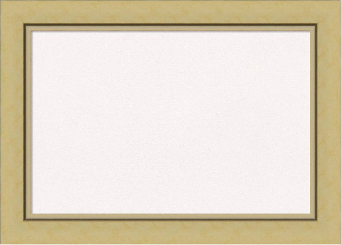 Amanti Art White Cork Board for Wall, 15x21 Vision Board with Gold Frame, Small Corkboard Office Decor for Home Organization, Casual Corkboard Pinboard to Display Items for Home Organization in