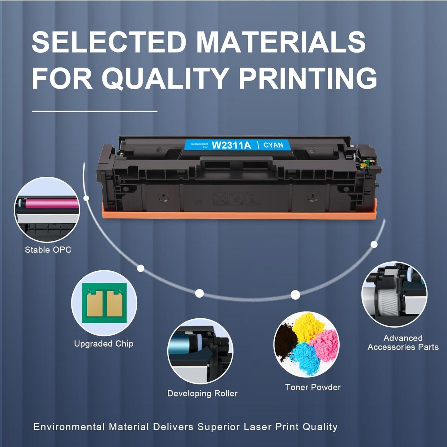 215A Toner Cartridges Replacement for HP 215A Toner Cartridges 4 Pack Compatible for HP Color Pro MFP M182nw MFP M183fw M182n M182 M183 M155nw M155a M155 Replacement for HP 215A Toner