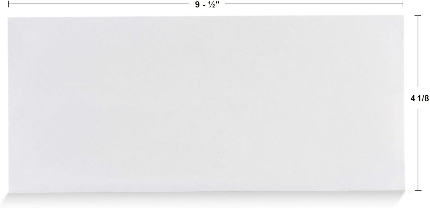 40#10 Security Tinted Self-Seal Envelopes - No Window, EnveGuard, Size 4-1/8 X 9-1/2 Inches - White - 24 LB - 40 Count (34140)