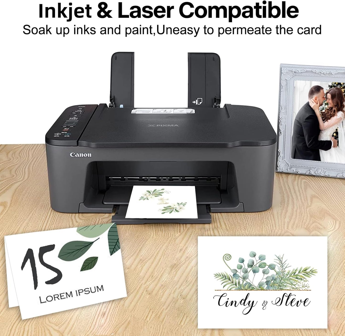 300 Pack White Blank Index Cards 3x5 Unlined Note Cards, Goefun 80lb Heavy Duty Cardstock Thick Paper for Postcards, Photo Paper, Syllable Boards