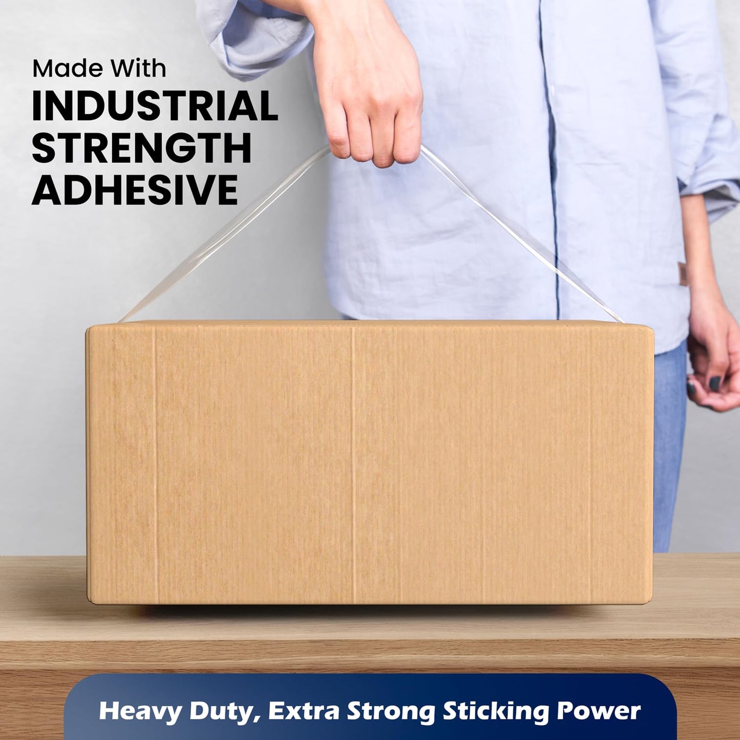 36 Rolls [Upgraded] Clear Premium Packing Tape, 65 Yards, 2.2 mil, Heavy Duty Packaging Tape for Shipping, Moving, Sealing - Stronger & Thicker