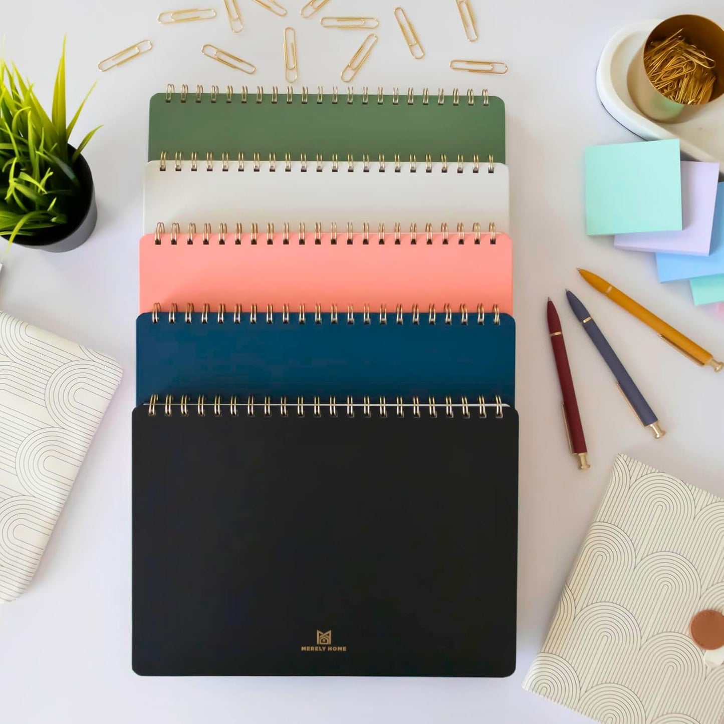 Undated Daily Planner | 8.25” x 11.75” Work To-Do Notebook | ADHD Academic Organizer | Multi-Layout | Men and Women Planner | College Supplies | Black | Landscape Layout