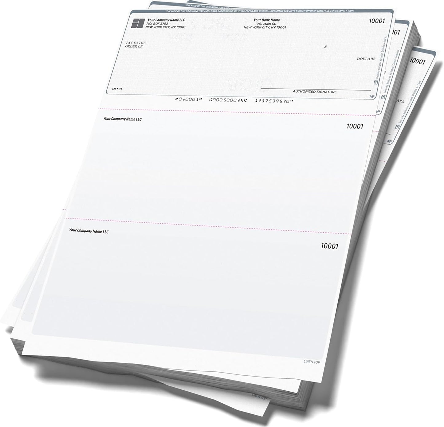 Computer Checks Compatible W/QB Check On Top [100 Sheets]