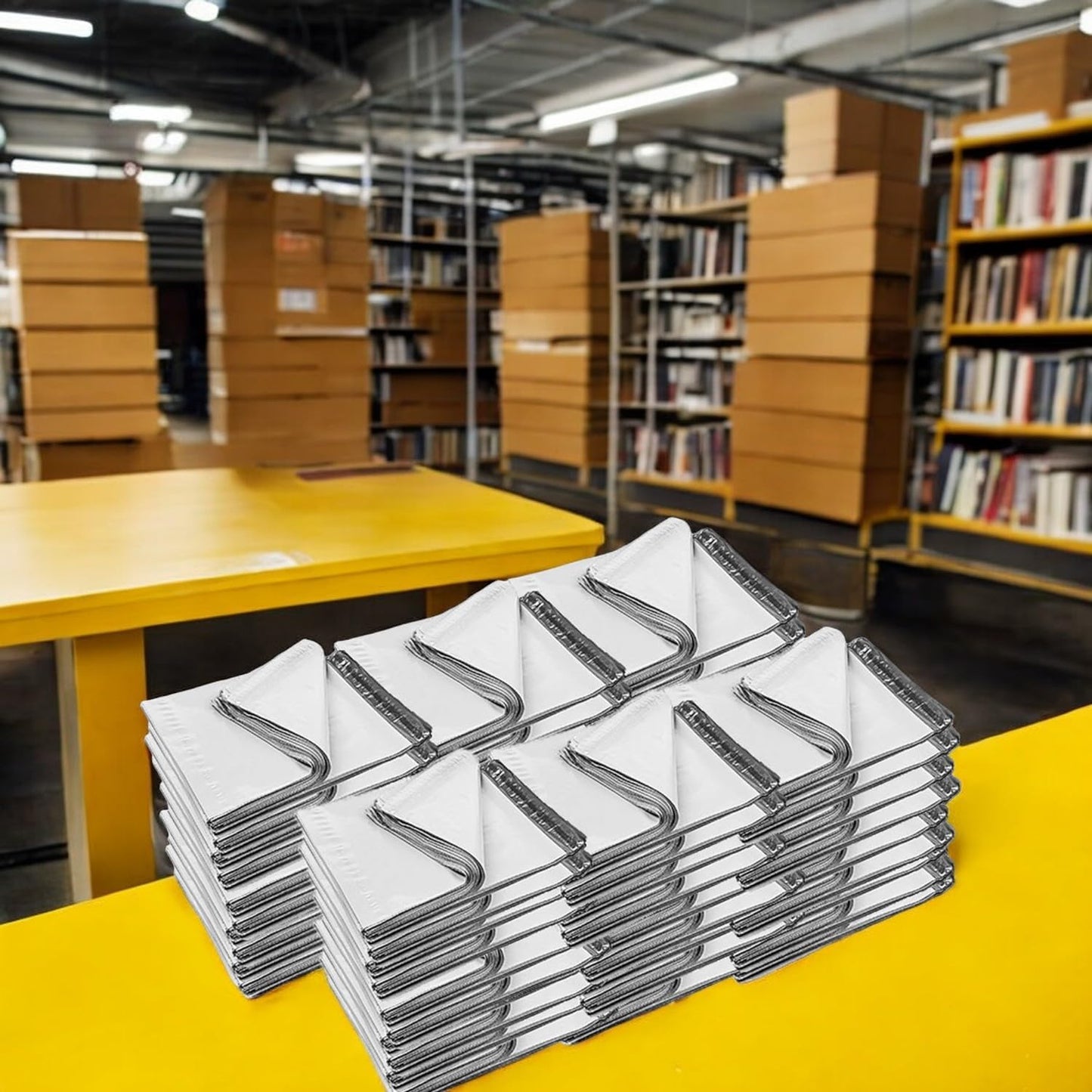 iMBAPrice 9x12 Inches White Poly Mailers, 1000-Pack Mid Size #3 White Color Poly Mailing Shipping Envelopes Bags, Self Seal Adhesive Waterproof and Tear Proof (Total 1000 Bags) in Bulk