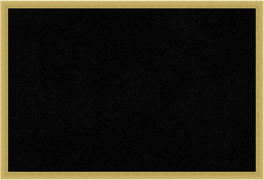 Amanti Art Black Cork Board for Wall, 17x25 Vision Board with Gold Wood Frame, Medium Corkboard Office Decor for Home Organization, Modern Contemporary Corkboard Pinboard to display items for home