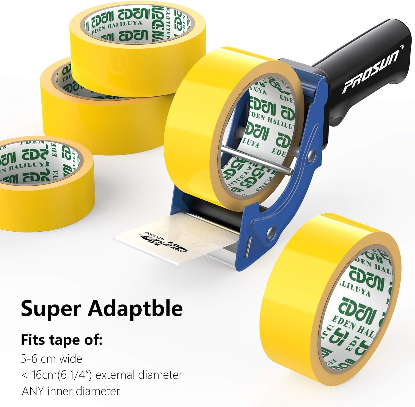 Fast Reload 2 Inch Tape Gun Dispenser Packing Packaging Sealing Cutter Blue