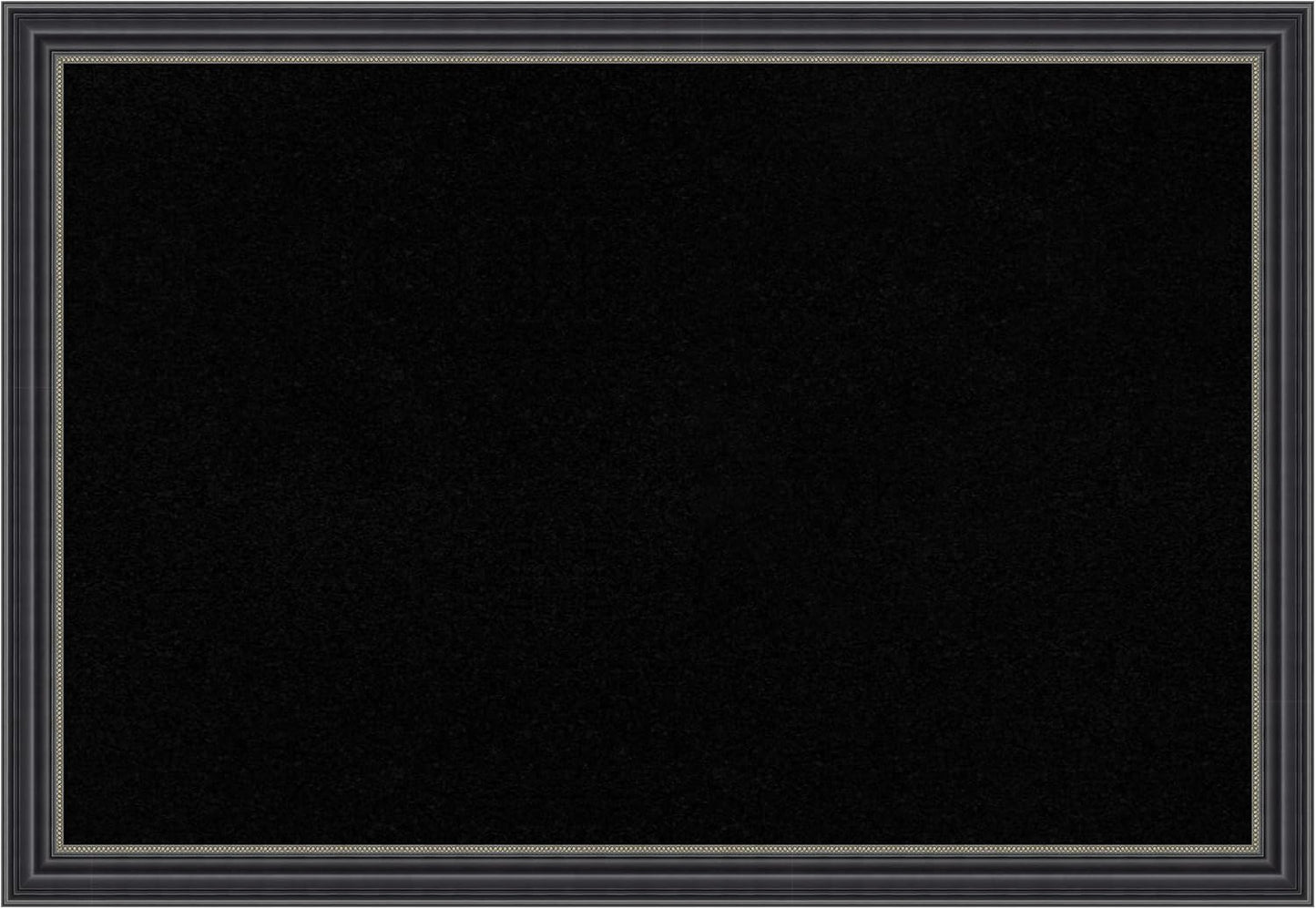 Amanti Art Black Cork Board for Wall, 18x26 Vision Board with Black Wood Frame, Medium Corkboard Office Decor for Home Organization, Traditional Corkboard Pinboard to Display Items for Home