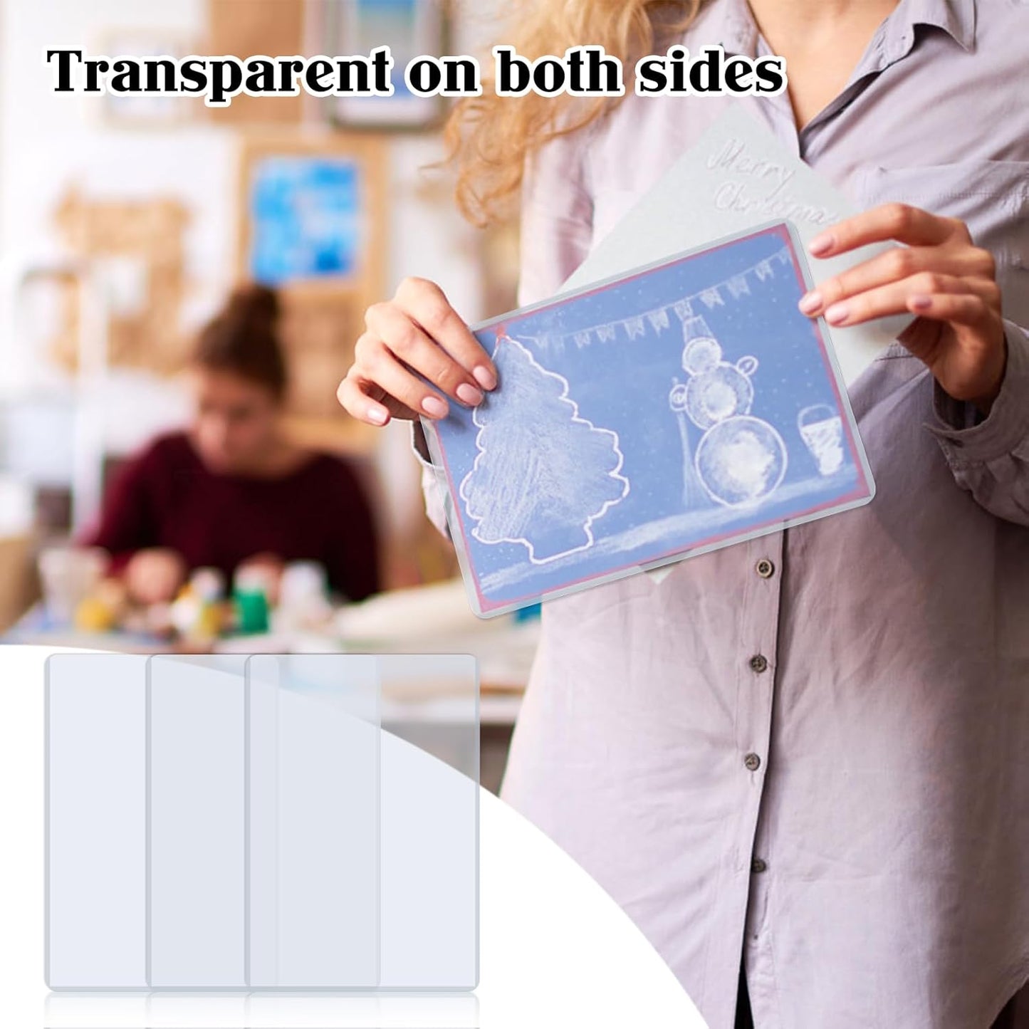 5" x 7" Photo Postcard Protectors, Rigid Hard Print Protectors, Clear Waterproof Protectors, Paper Sleeves Photo Plastic Sleeves Document Holder, Memories and Collectibles Storage (50 Pack)