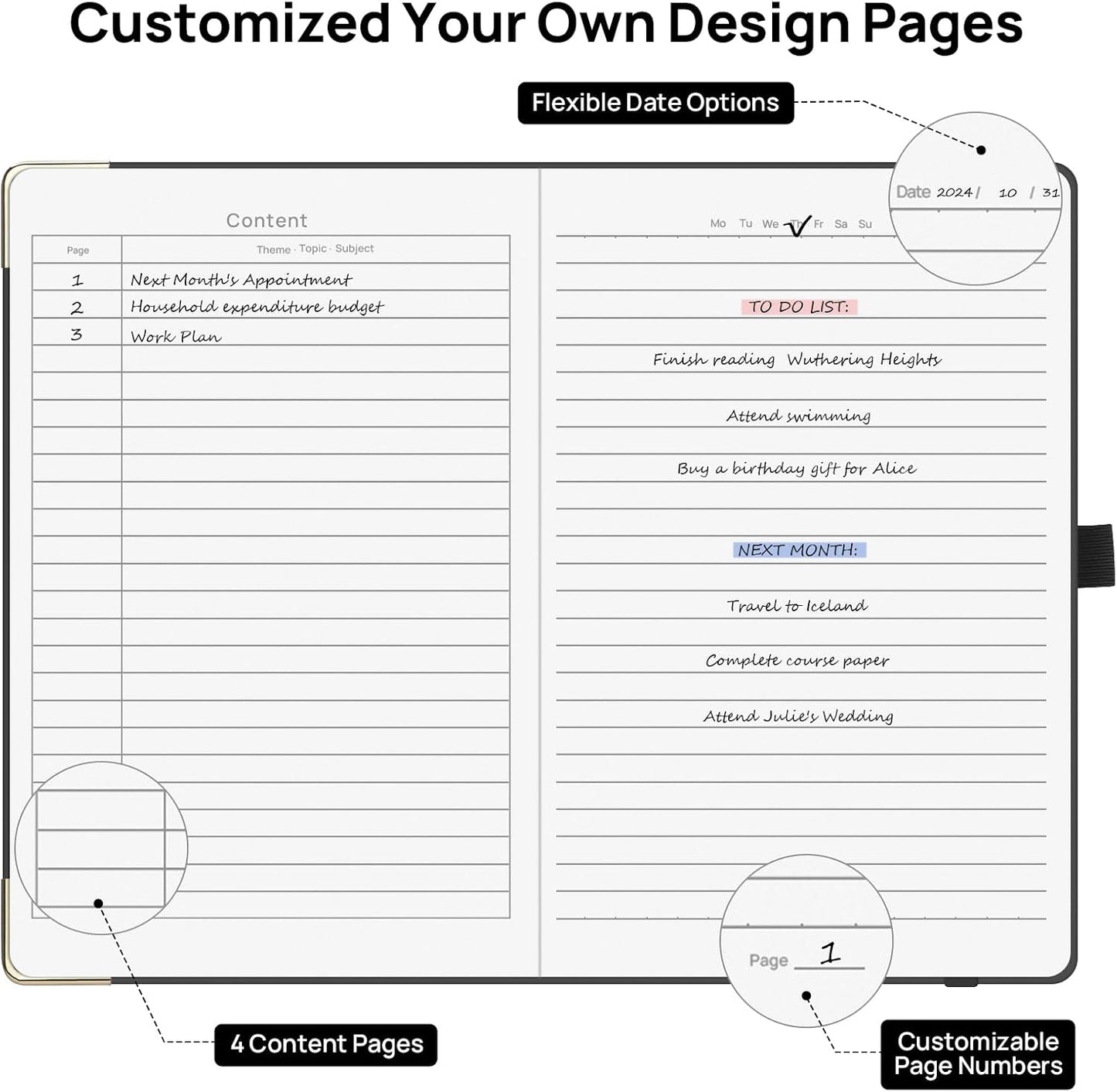 A5 Lined Journal Notebook - 100 GSM Thick Paper, Hardcover Journaling Notebook for Writing, Work, Travel, School, College Ruled Journal for Women Men, PU Leather Note Book, 5.5”x8.3”- Raspberry