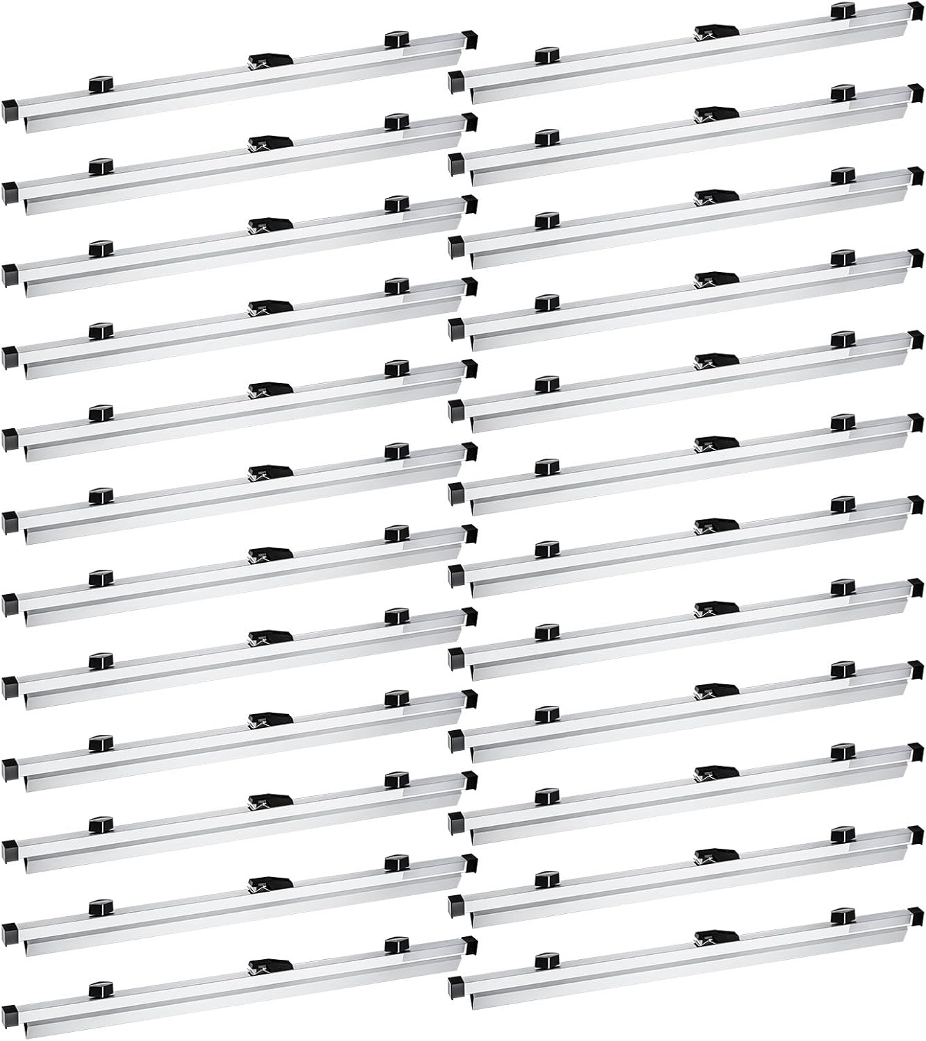 Estune 24 Pcs Blueprint Hanging Clamps Binding Strips Storage for Construction Paper Poster Plans Drawings Arts (24 Inches)