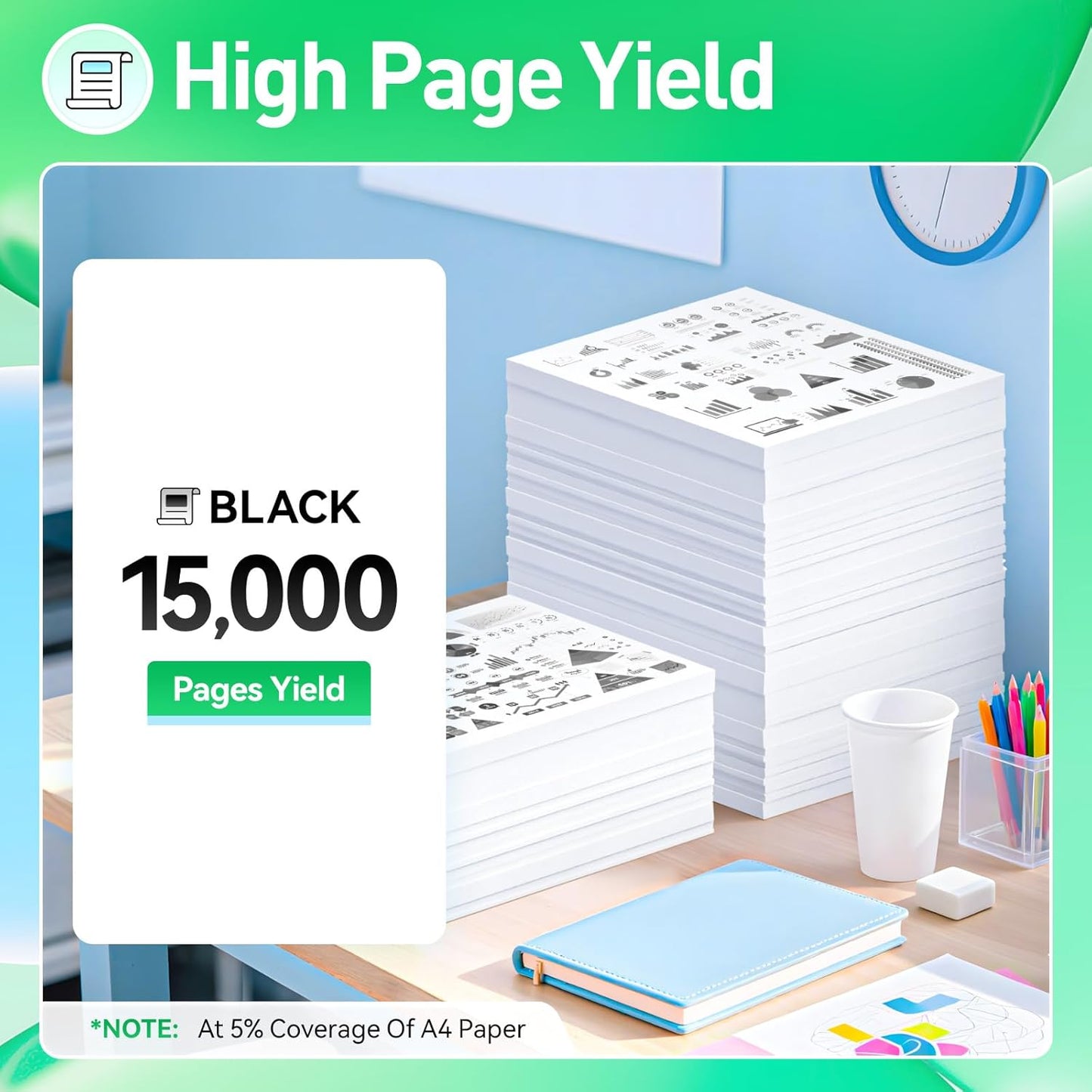 58D1H00 Black High Yield Toner Cartridge with Chip Replacement for Lexmark MS725 MS821 MS822 MS823 MS824 MS825 MS826 MX721 MX722 MX725 MX822 MX824 MX826 Ink Laser Printer dvn dn de ade adhe adxe n