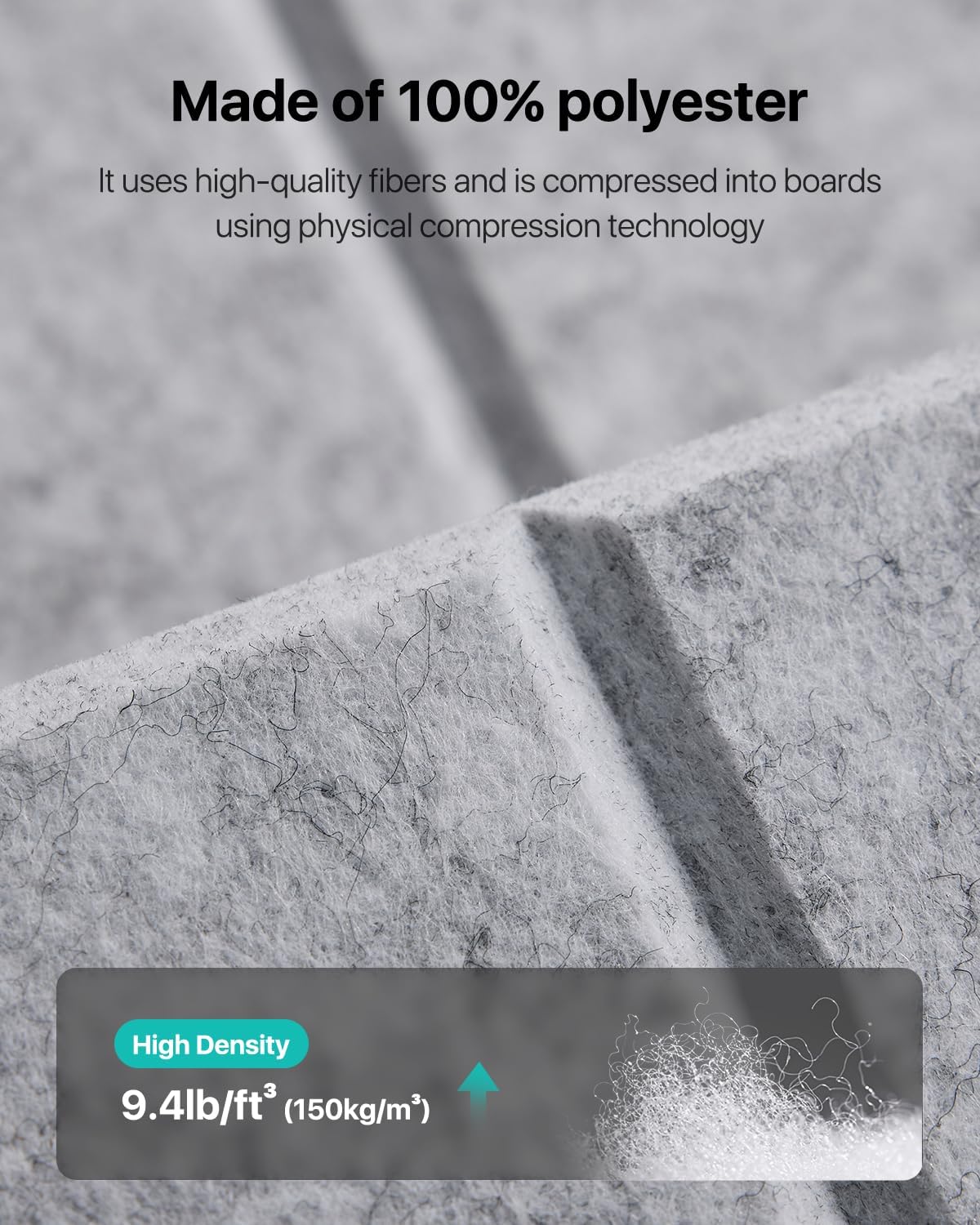 12 Pack Sound Proof Foam Panels for Walls, Self-Adhesive Acoustic Panels Sound Absorbing, 12" X 12" X 0.4" High Density Soundproof Wall Panels Tiles for Door, Ceiling, Home Office, Gray