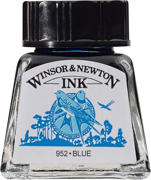 Winsor & Newton Drawing Ink, 14ml Bottle, Blue