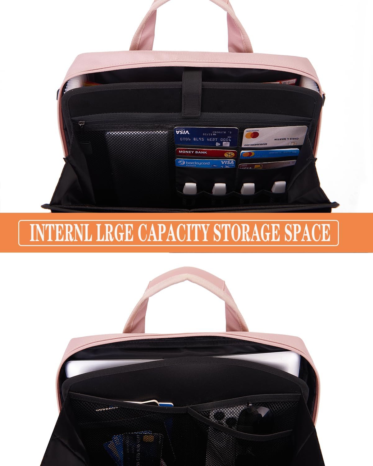 BARDOLPH Accordian File Organizer with Handle,12 Pocket Expanding File Folder with Zipper,File Folder Organizer with Multi Pockets Heavy Duty Accordian File Organizer (Pink)