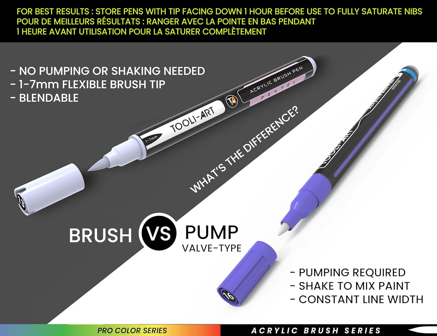 22 Flexible Brush Tip Acrylic Paint Pens Markers Set 1-7mm Line for Rock Painting, Brush Lettering, Glass, Mugs, Wood, Metal, Canvas, Fabric, Plastic. Non Toxic Waterbased Quick Drying Assorted Green