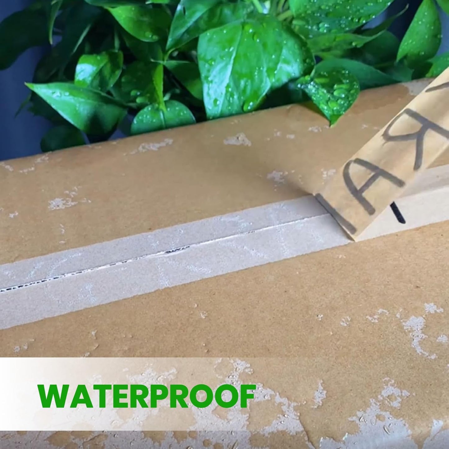 ADHES Kraft Paper Tape, 2 Inch x 60 Yards x 18 Rolls, Biodegradable Paper Packing Tape Writable & Uncoated Brown Shipping Tape for Shipping, Moving, Sealing