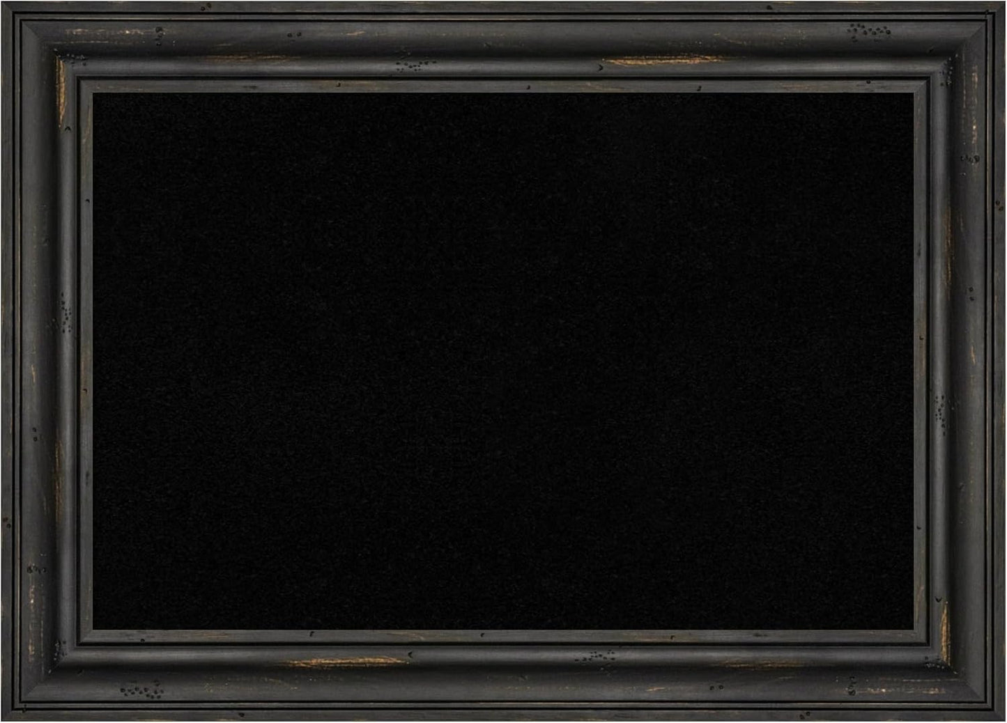 Amanti Art Black Cork Board for Wall, 15x21 Vision Board with Black Wood Frame, Small Corkboard Office Decor for Home Organization, Country Rustic Corkboard Pinboard to Display Items for Home