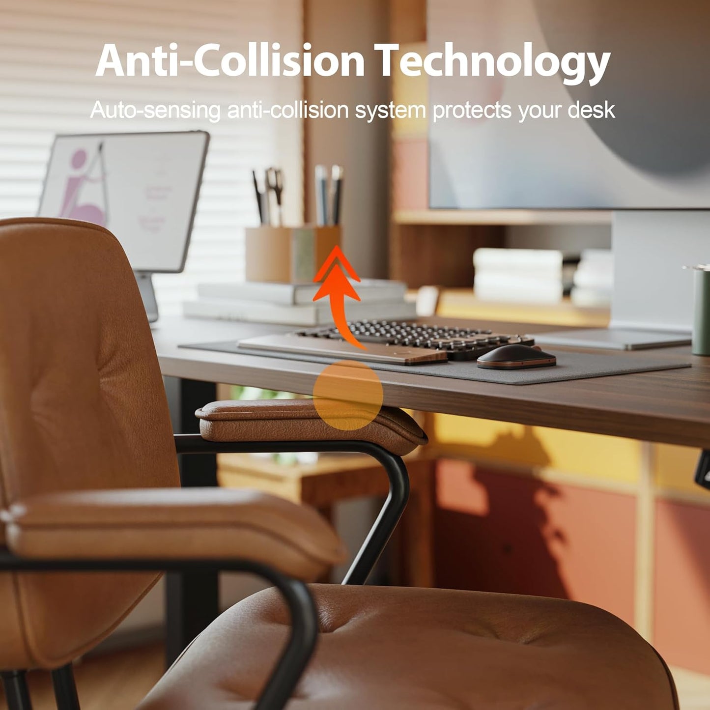 Agilestic Electric Standing Desk 40 x 24 Inches, Height Adjustable Desk, Sit Stand up Desk for Work Office Home, Ergonomic Rising Computer Table with Memory Preset, Dark Walnut