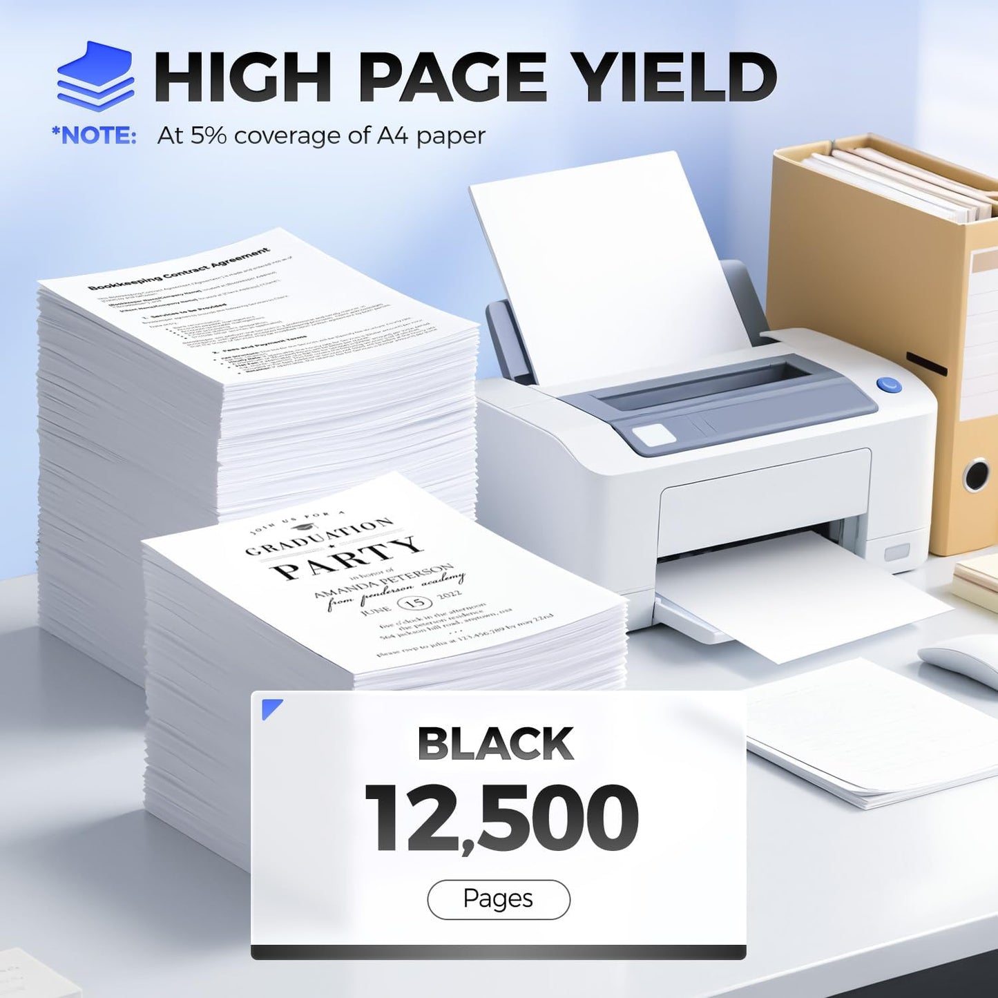 B220Z00 Imaging Unit (Not Toner) High Yield 1-Pack Replacement for Lexmark B220Z00 Drum Unit Compatible with Lexmark B2236 MB2236 B2236dw MB2236adwe MB2236adw Laser Printer Ink All-in-One 12,500 Pages