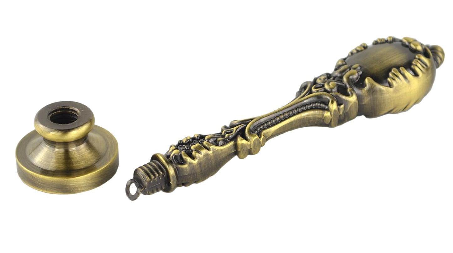 Samyo Creative Romantic Stamp Maker Classic Old-Fashioned Style Brass Color Wax Seal Sealing Stamp Vintage Antique Alphabet Initial Letter Set - (Letter A)