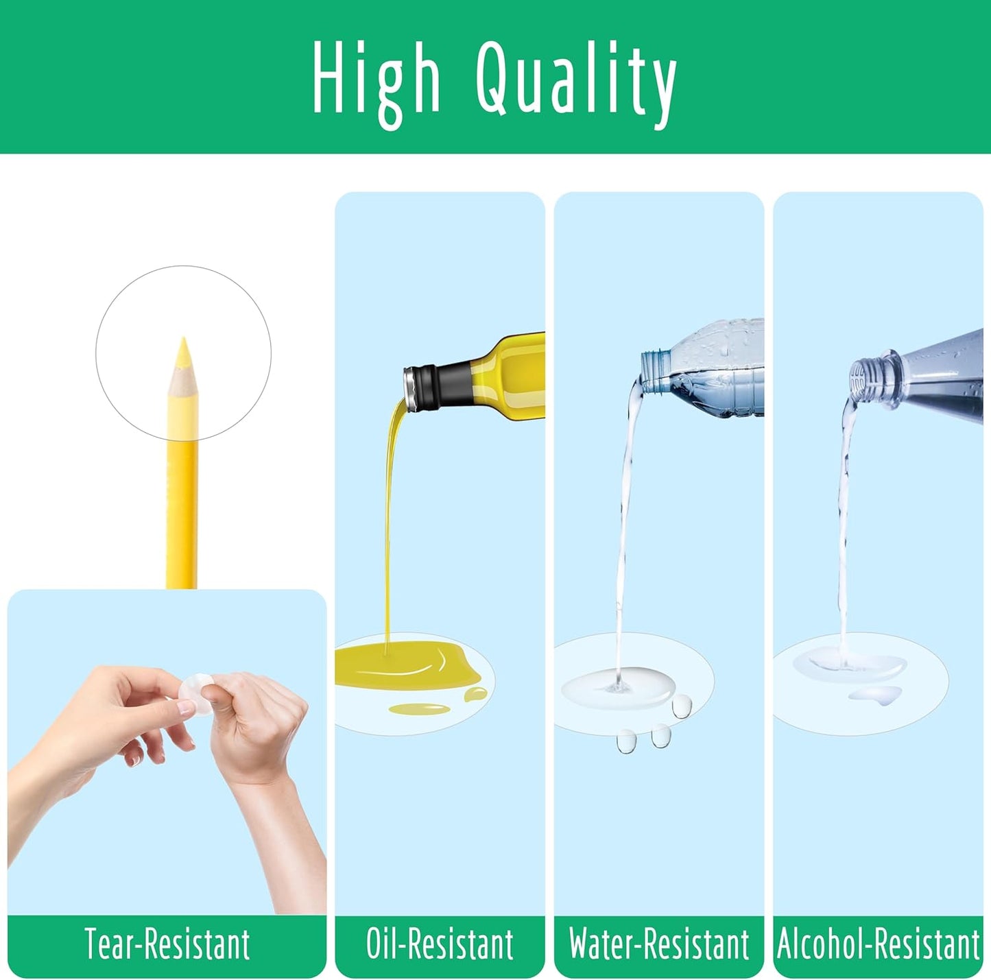 1000 PCS Round Clear Seal Stickers, Transparent Envelope Mail Wafer Seal Self Adhesive Package Circle Label Dots with Perforation Line for Envelopes, Boxes and Gift Packaging (1” in Diameter)