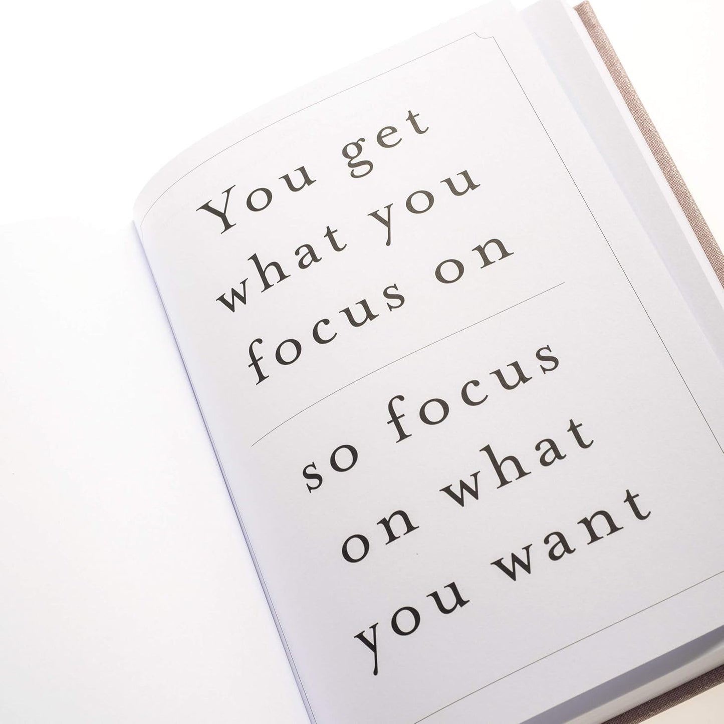 Graphique Self-Care Journal - Gratitude - 256 Pages - Weekly Quote & Daily Fill in Interiors - Hardbound Fabric Cover - Ribbon Marker (6" x 8")