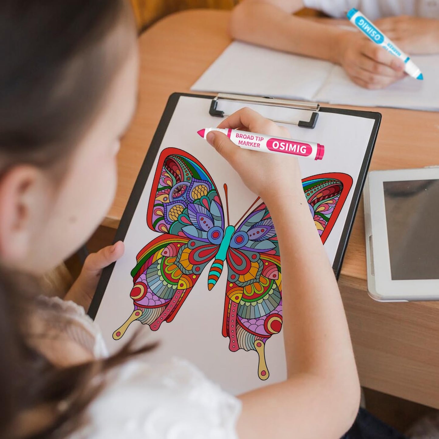 Washable Markers Bulk, 240 Count, 12 Assorted Colors, Markers for Classroom, Broad Line Conical Tip, Large Capacity, School Art Supplies for Kids