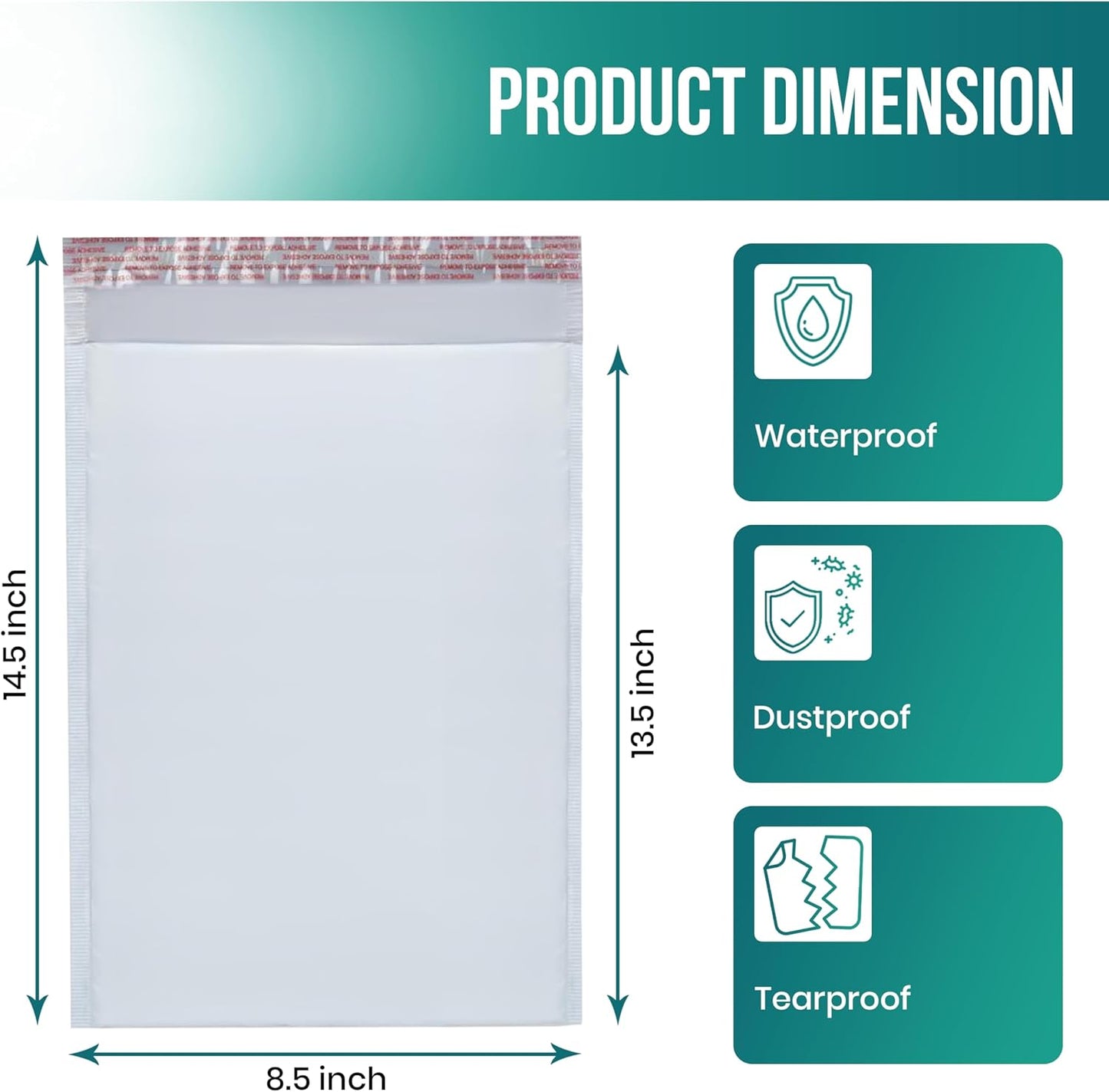 Levex - #3 8.5" x 14.5" [100 Pack] Poly Bubble Mailers, Padded Envelope Mailers, Packing Envelope & Mailing Bags for Shipping