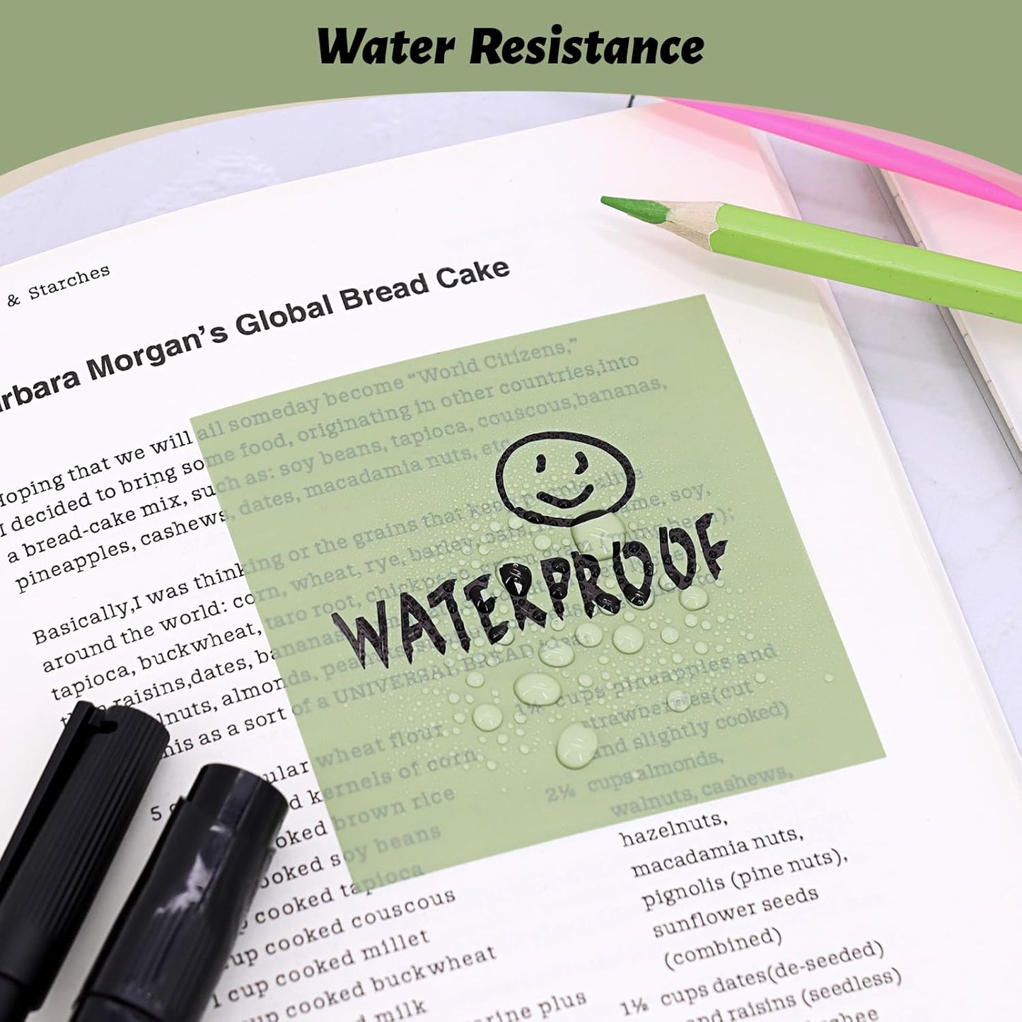 ‎SYMDROMIA Transparent Sticky Notes, 3"x3" Clear Post Translucent Sticky Notes with See Through Self-Adhesive Sticky Pads for Office School College Bible Supplies, 800 Sheets Bohemian