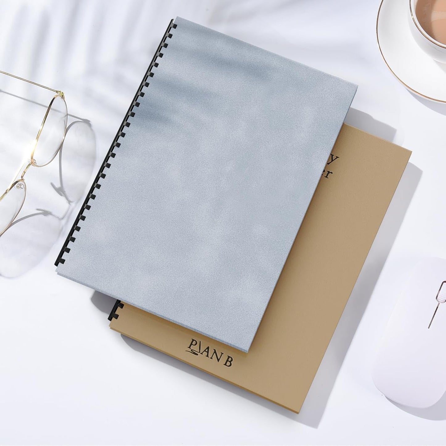 MAKEASY 100 Pack 19-Ring Comb Binding Spines for LTR, Plastic Binding Combs, 1/4Inch Diameter, 20 Sheet Capacity, Black Binding Combs