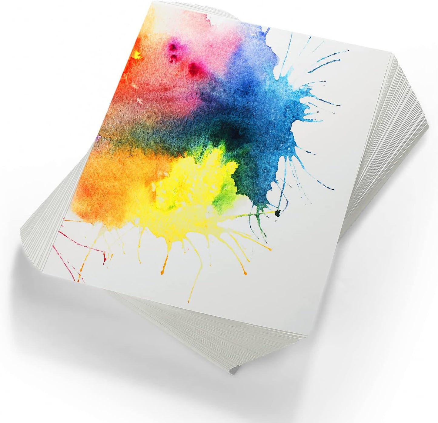TaoBary 300 Pcs Watercolor Paper Sheet Bulk White Cold Press Paper Pack 110 lb 230 GSM Sketch Painting Watercolor Pad for Watercolorist Beginning Artists Adults Drawing Craft(4 x 4 Inch,230 GSM)