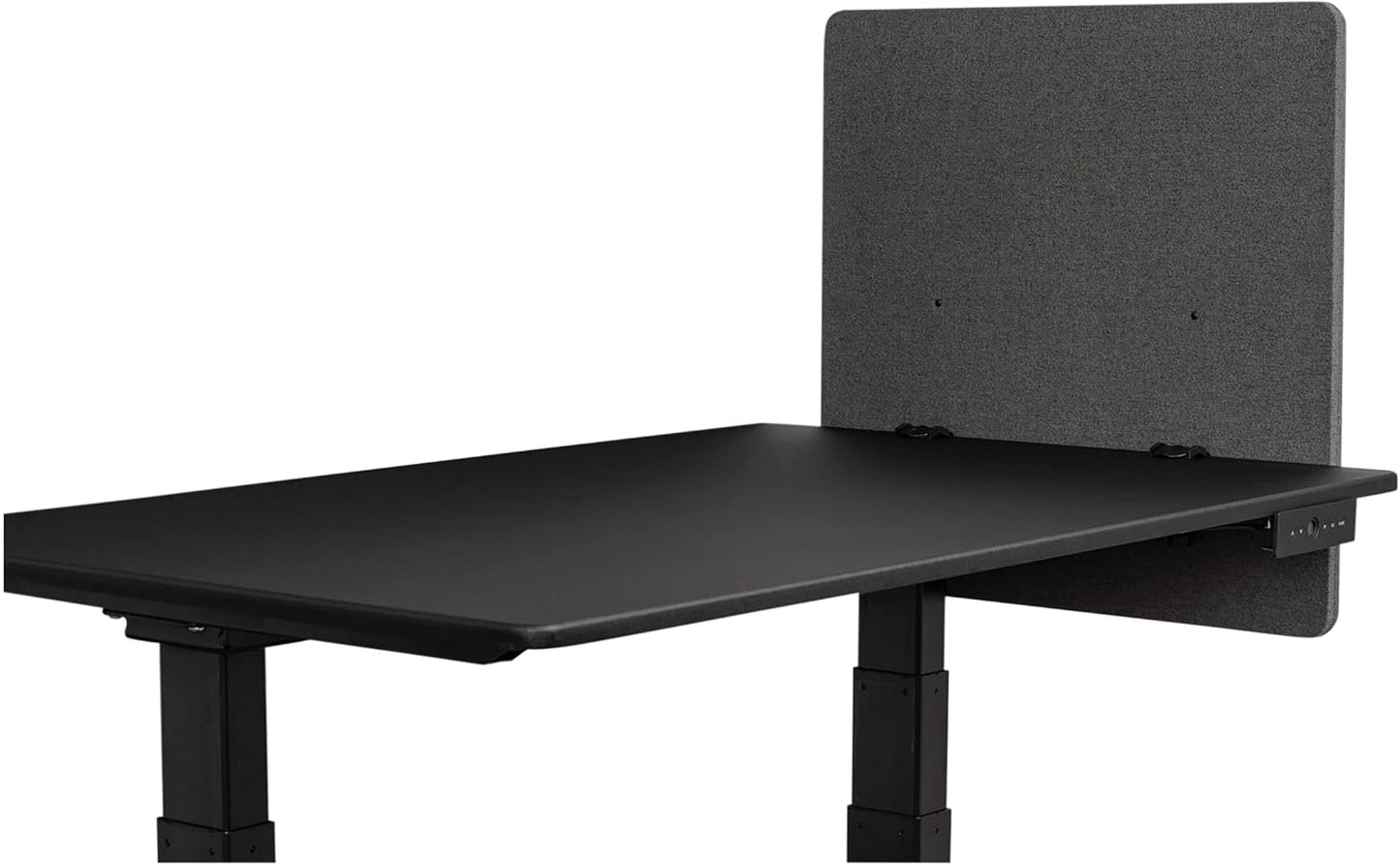 Stand Up Desk Store ReFocus Clamp-on Acoustic Desk Divider Privacy Panel That Reduces Noise and Visual Distractions (Ash Gray, 23.6" x 23.6")