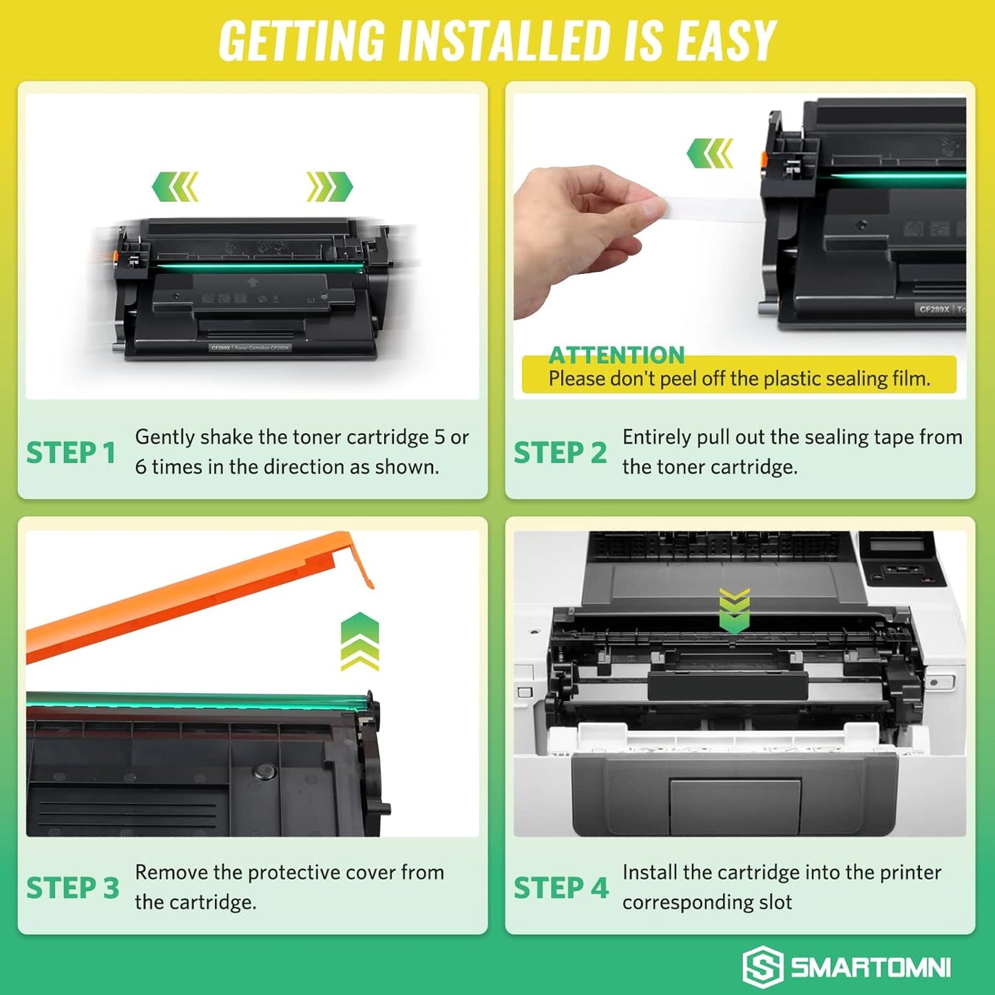 Compatible CF289X (No-Chip) Toner Cartridge Replacement for HP CF289X 89A 89X Cartridge Compatible with HP M507n M507dn M507x M507dng MFP M528dn M528f M528c M528z Printer, 1 Pack