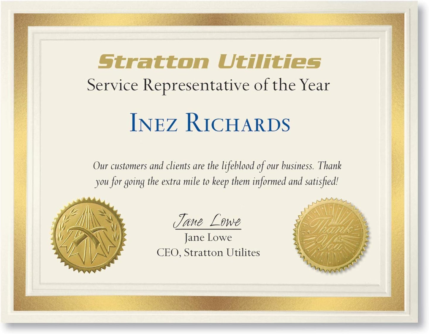 PaperDirect Blank Certificate Paper 8.5 x 11 for Printing – Award, Diploma & Certificate Cardstock – Premium 150 GSM with Gold Foil Border – Ideal for Printable Certificates