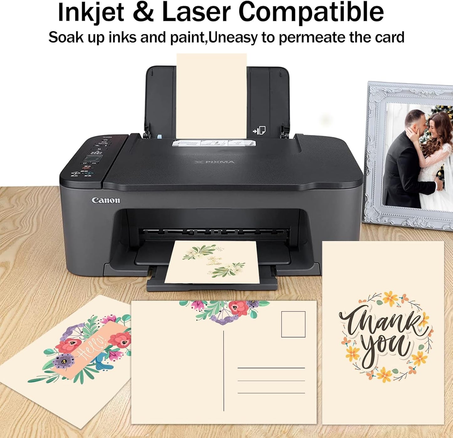 100 Pack 4x6 Ivory Cardstock Blank Index Cards, Goefun 80lb Heavyweight Cream Cardstock Unlined Notecards for Invatations, Postcards, Photo Paper, Recipe Cards