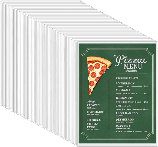 30-Pack 8.5" x 11" Rigid Print Protectors, Transparent Hard Plastic Page Sheet Protectors, Clear Plastic Sleeves for Paper Photo Poster, Protective Covers for Document Certificates