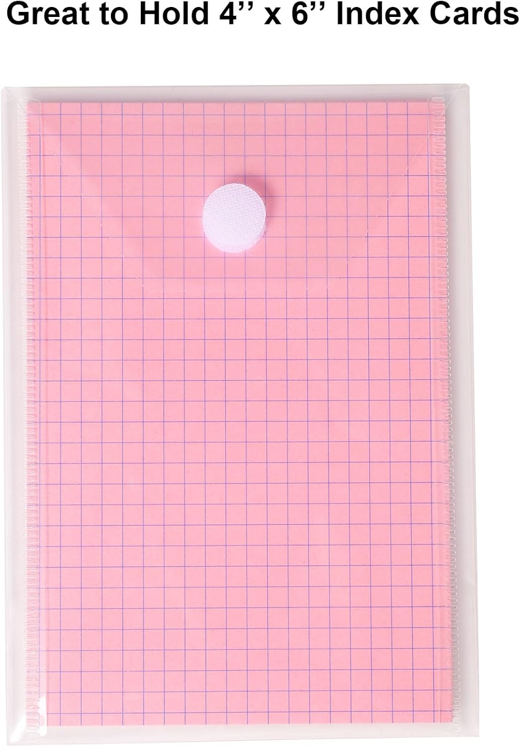 6''x4'' Vertical Plastic Envelopes Hook Loop Closure Coupon Receipt Storage Holder 40 Pack