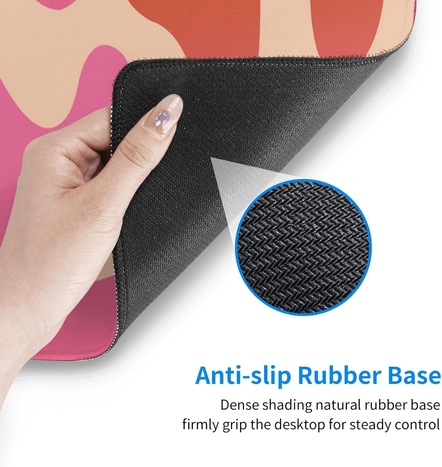 Extended Gaming Mouse Pad, Large Gaming Mouse Waterproof with Stitched Edges, Non-Slip Desktop Pad for Home and Office, Level Up Your 31.5x11.8 Inch… (Abstract Painting)