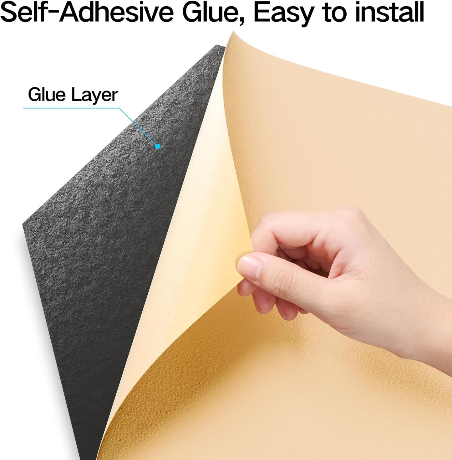 22-Pack Self-Adhesive Acoustic Panels, 12" x 10" x 0.4" – High-Density, Flame-Resistant Soundproof Foam. Absorbs Noise and Eliminates Echoes, Hexagonal 3D Design (White Face)