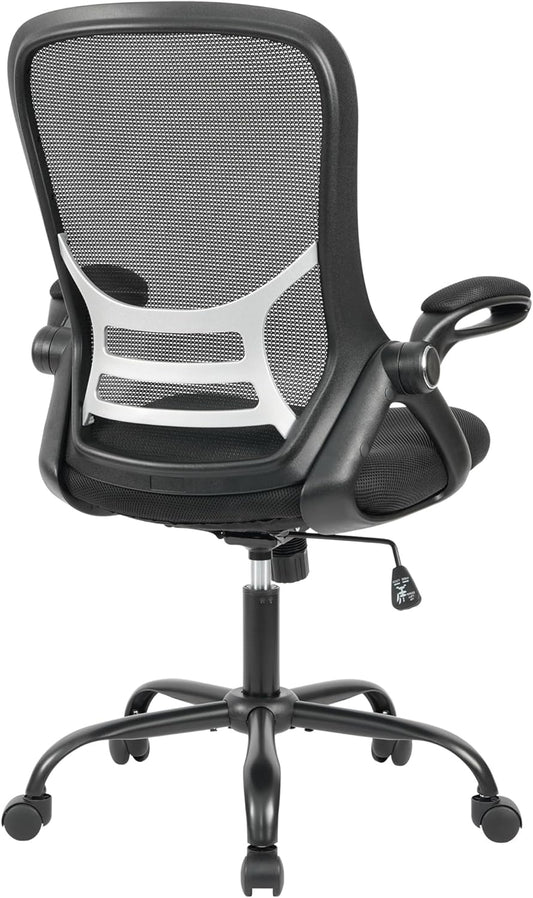 HYLONE Office Chair Ergonomic Desk Chair with Adjustable Armrests, Mesh Executive Chair, Home Office Computer Chairs for Long Hours(Black)